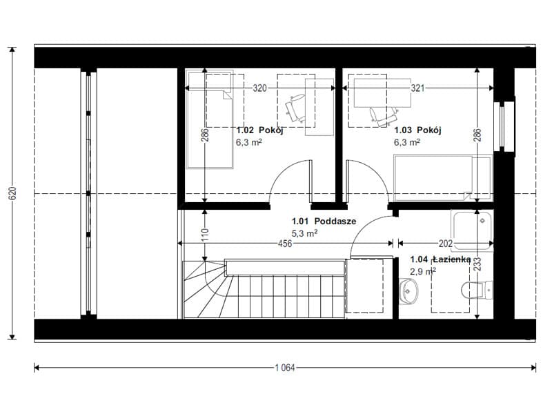 Dom modułowy DH70-1 – DomiHaus, zdjęcie 7
