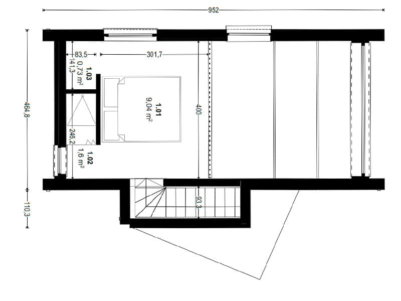 Dom modułowy DH55 – DomiHaus, zdjęcie 7