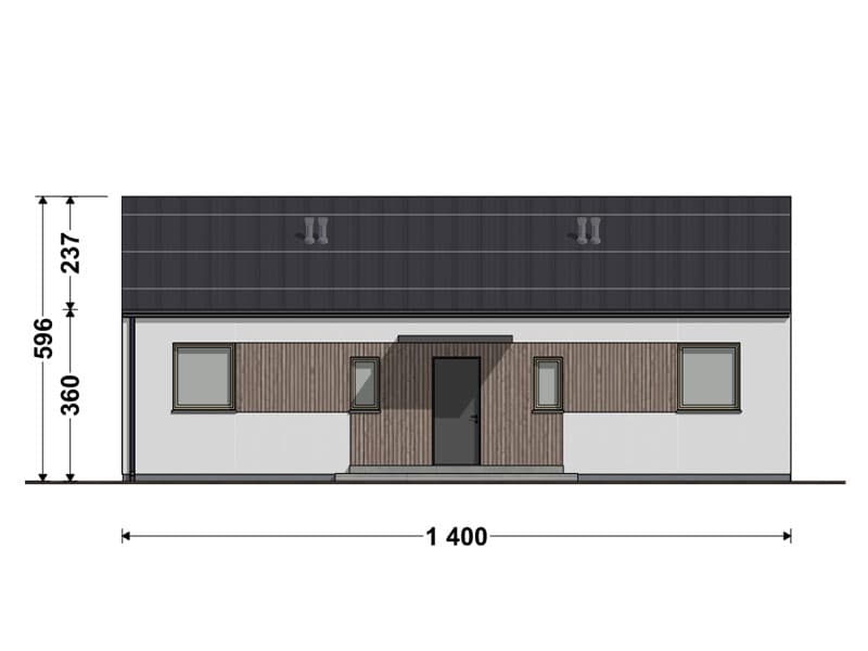 Dom modułowy DH115 – DomiHaus, zdjęcie 2