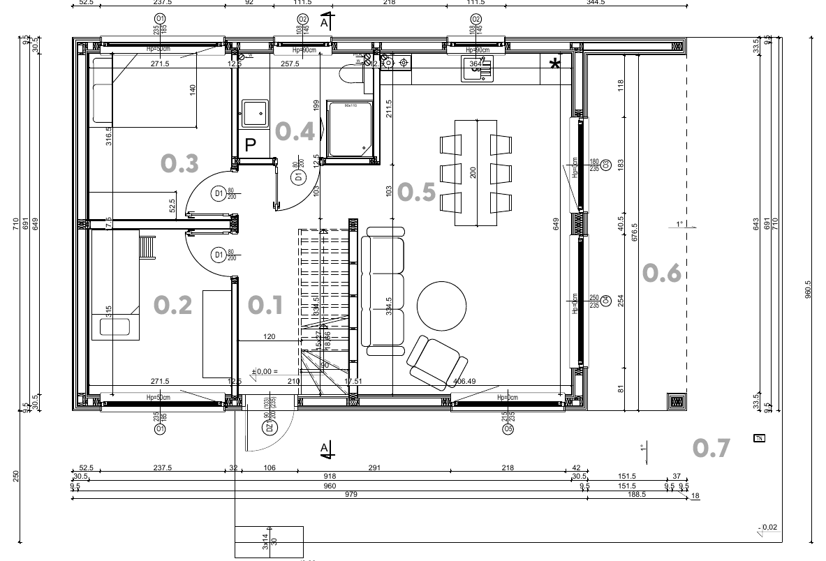 Logbar Monako 111 A, rzut kondygnacji