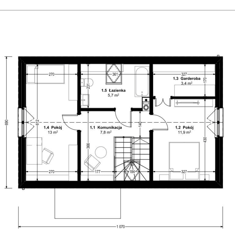 Dom modułowy DH70-7 – DomiHaus, zdjęcie 7