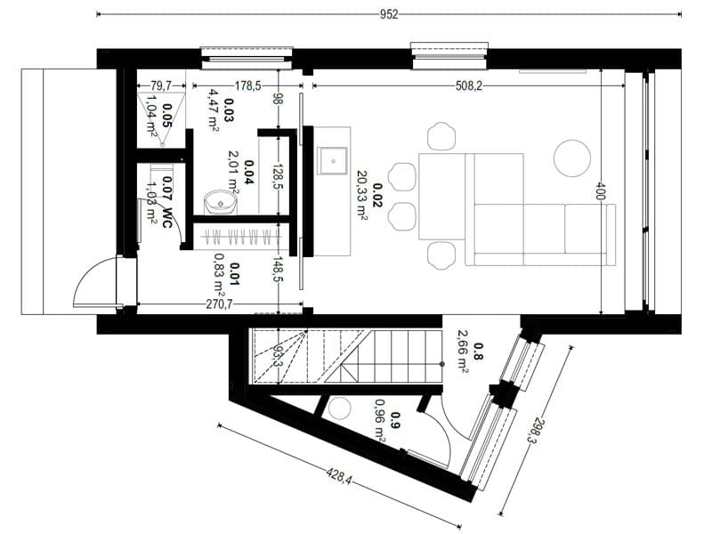 Dom modułowy DH55 – DomiHaus, zdjęcie 6