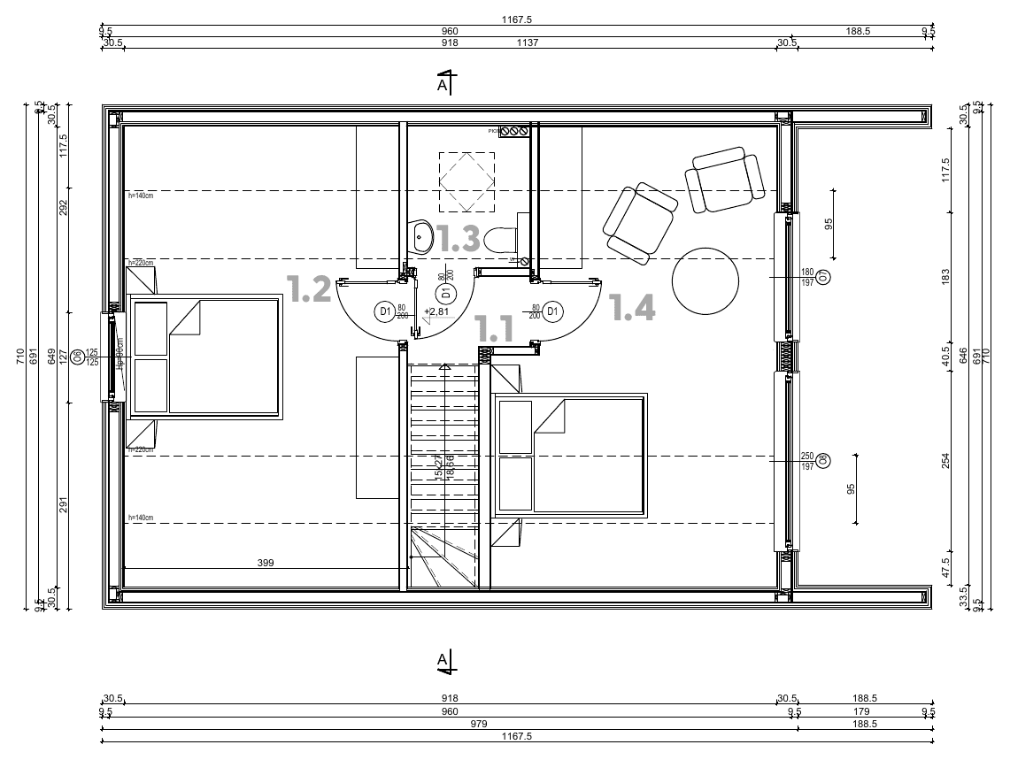 Rzut Logbar Monako 111 B, widok 2