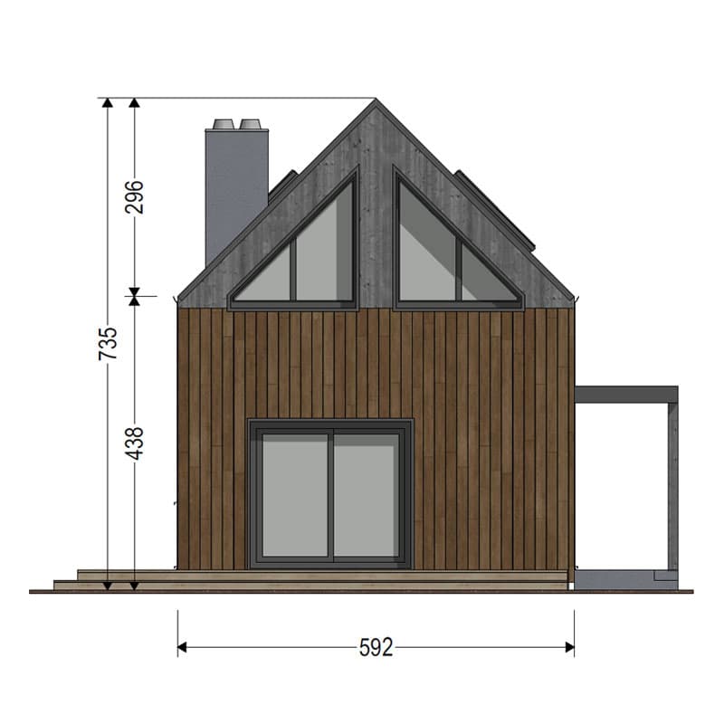 Dom modułowy DH70-4 – DomiHaus, zdjęcie 2