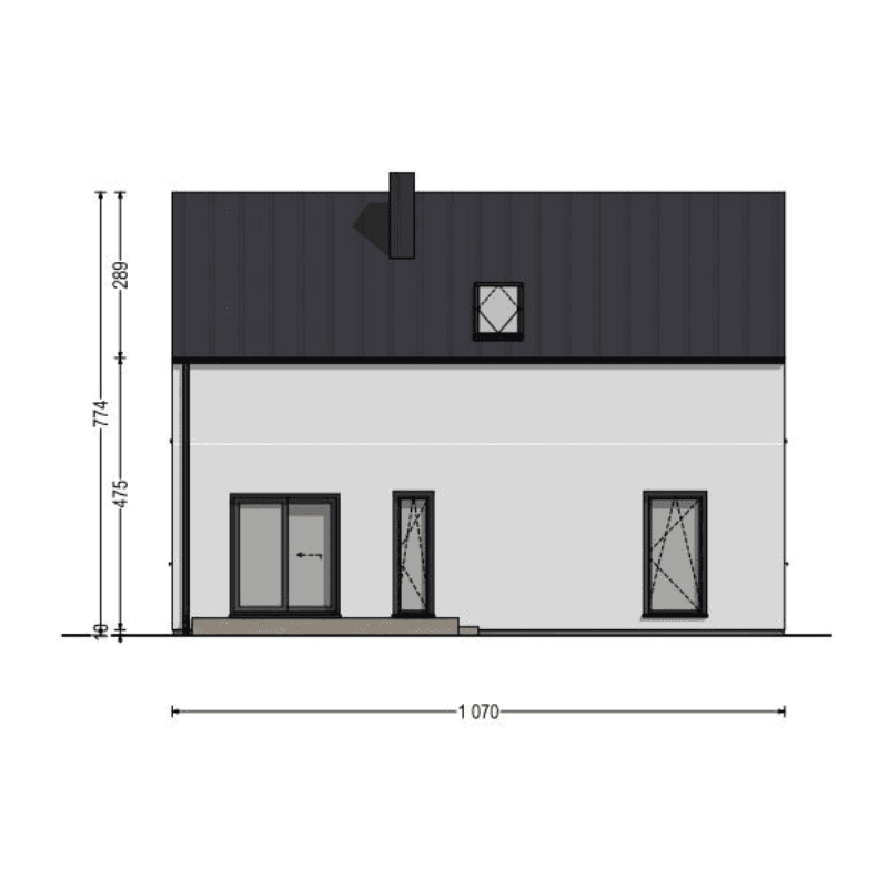 Dom modułowy DH70-7 – DomiHaus, zdjęcie 4