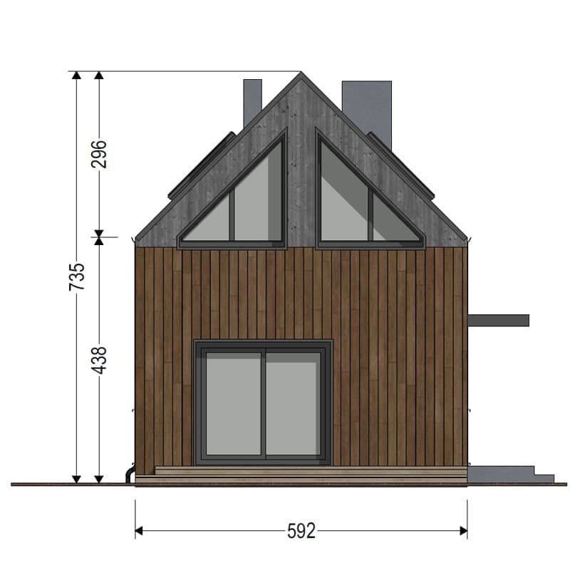 Dom modułowy DH70-5 – DomiHaus, zdjęcie 2