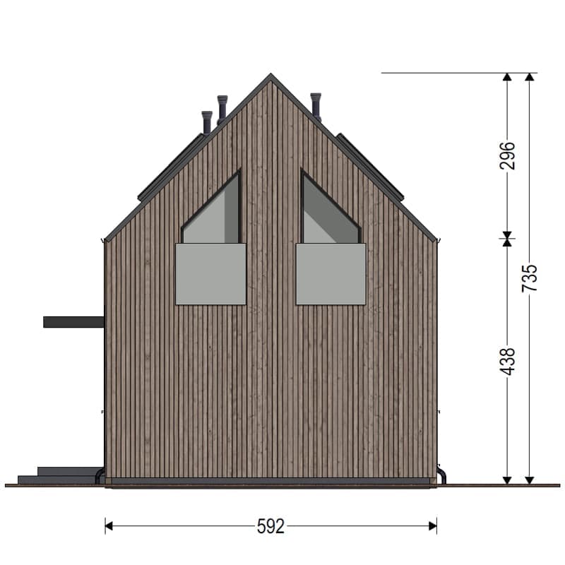 Dom modułowy DH70-6 – DomiHaus, zdjęcie 3