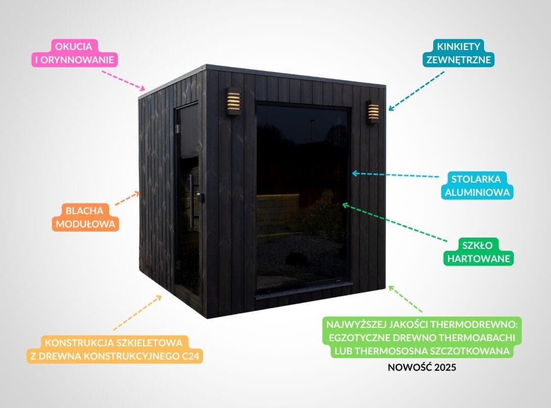 Sauna ogrodowa Prestigio 210 – Kora, zdjęcie 2