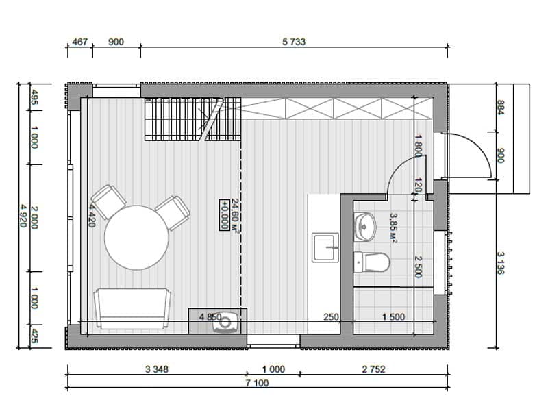 Dom modułowy DH35-2 – DomiHaus, zdjęcie 4