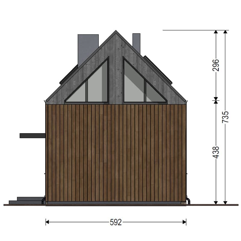 Dom modułowy DH70-5 – DomiHaus, zdjęcie 3