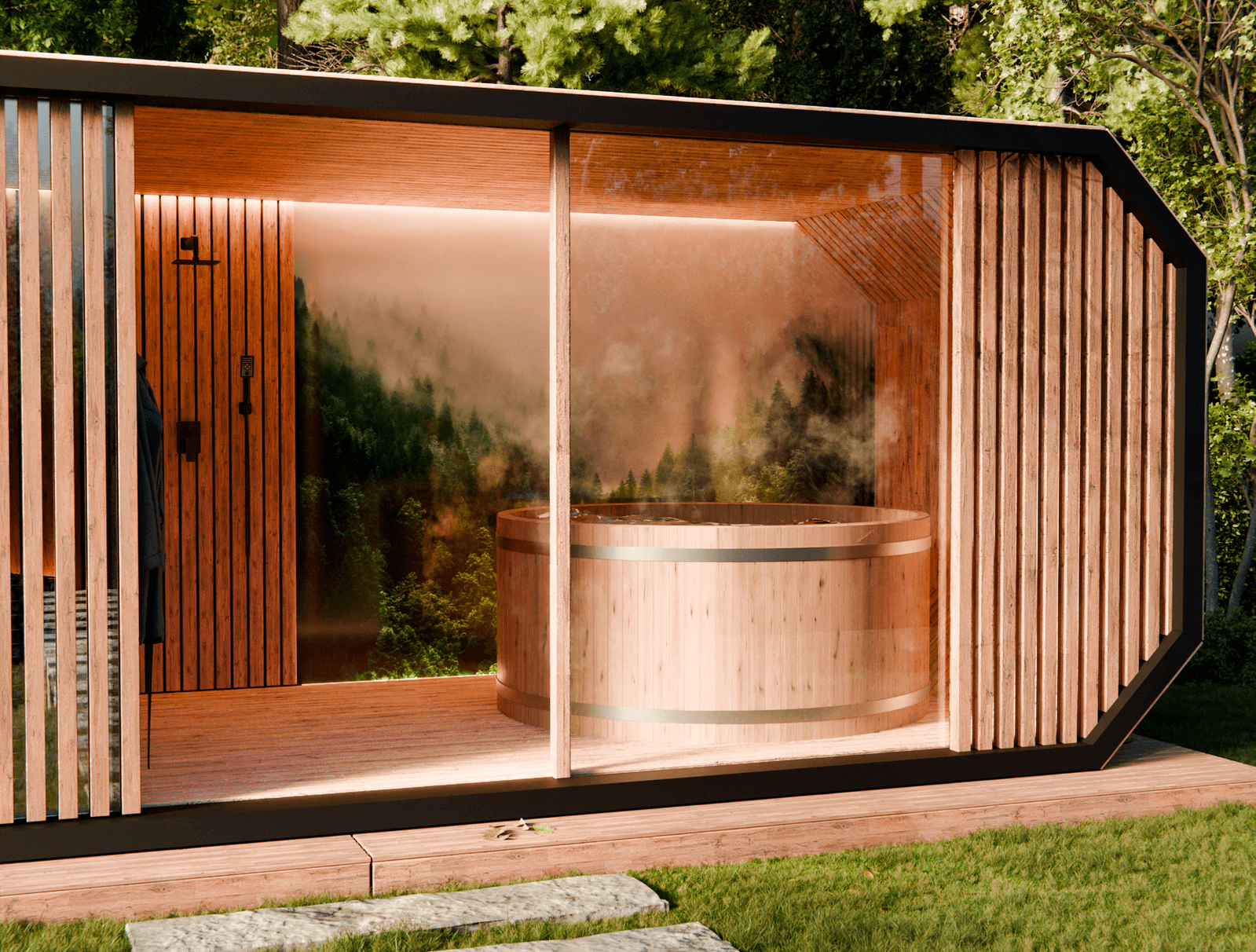 Sauna ogrodowa Q-Prestige – Wooden Dream House, zdjęcie 5