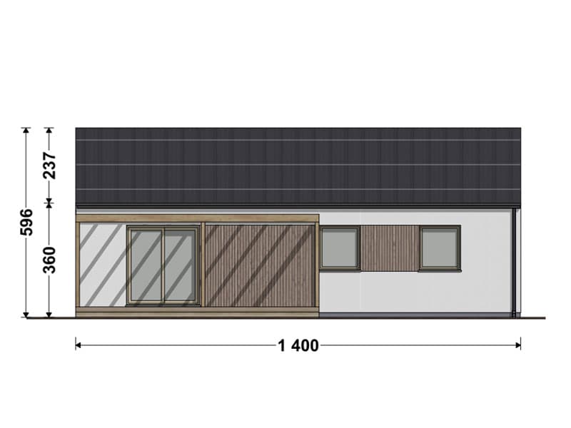 Dom modułowy DH115 – DomiHaus, zdjęcie 4