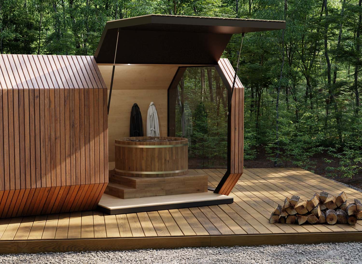 Sauna ogrodowa Q-Premium – Wooden Dream House, zdjęcie 5