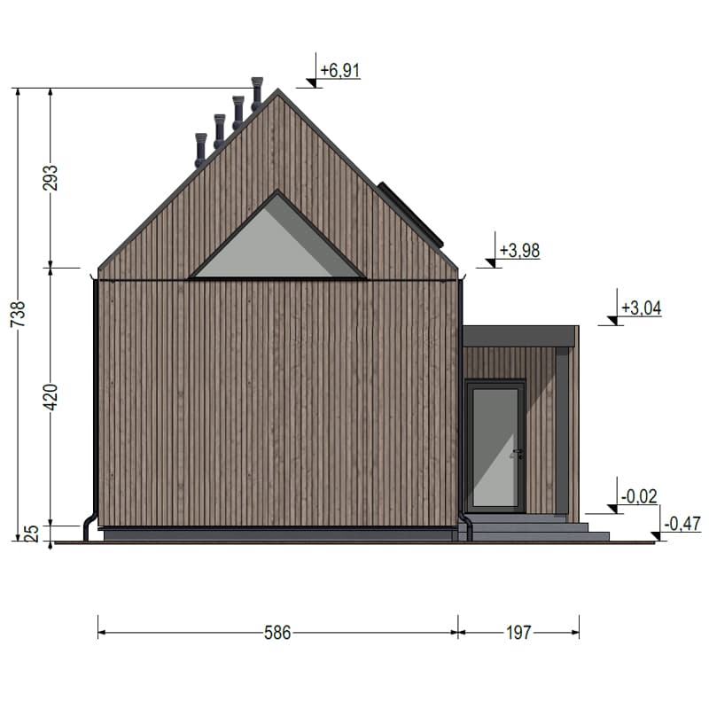 Dom modułowy DH47-2P z przedsionkiem – DomiHaus, zdjęcie 6