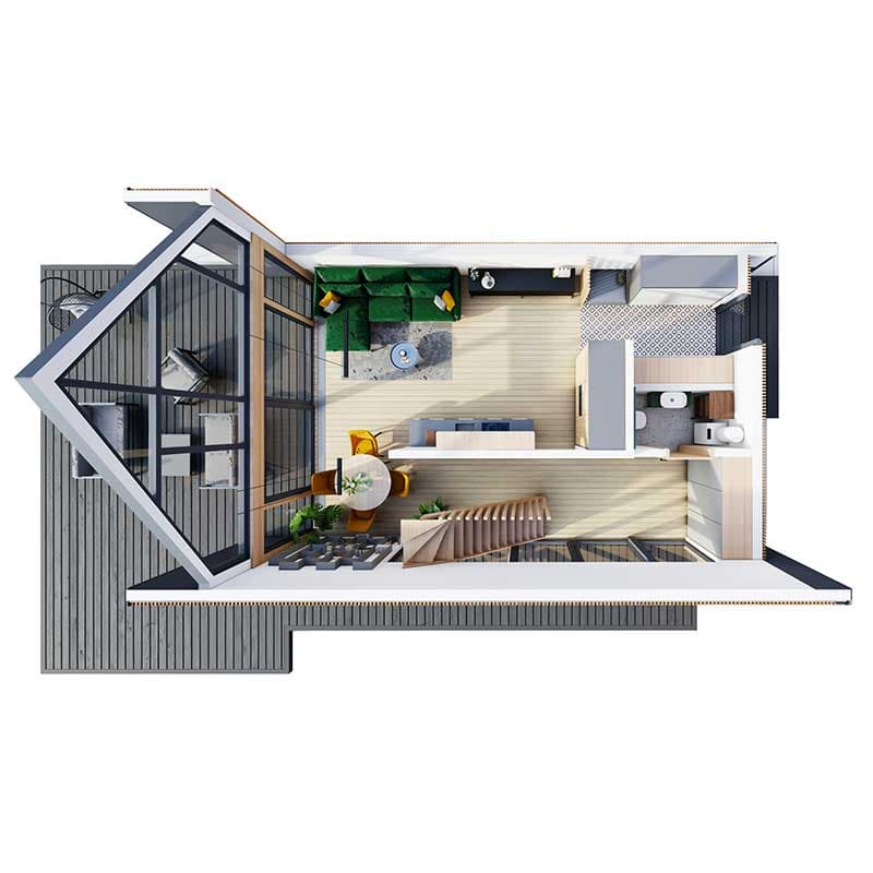 Dom modułowy DH70-1 – DomiHaus, zdjęcie 11