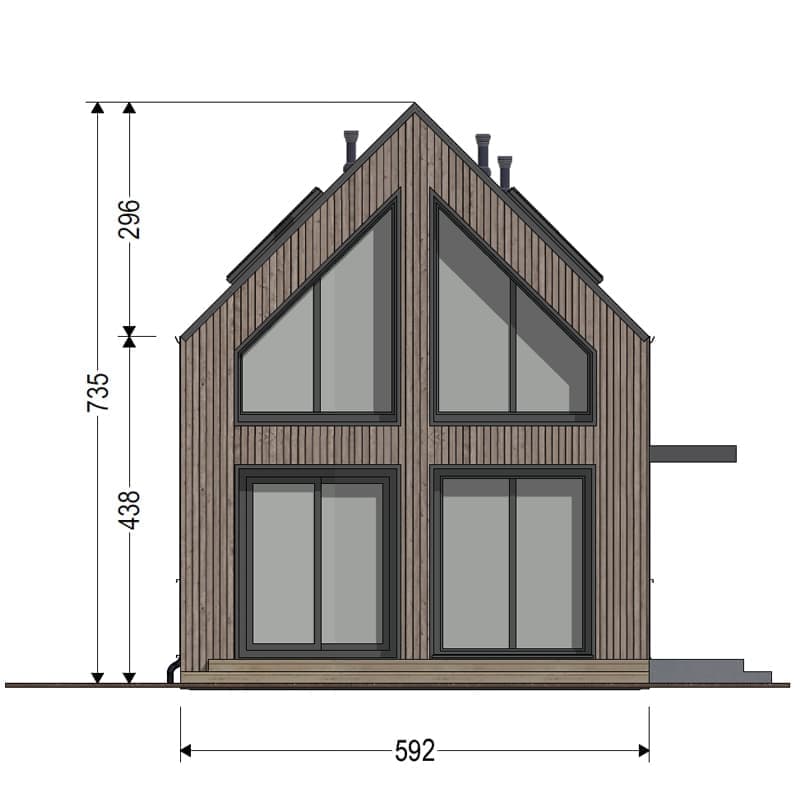 Dom modułowy DH70-6 – DomiHaus, zdjęcie 2