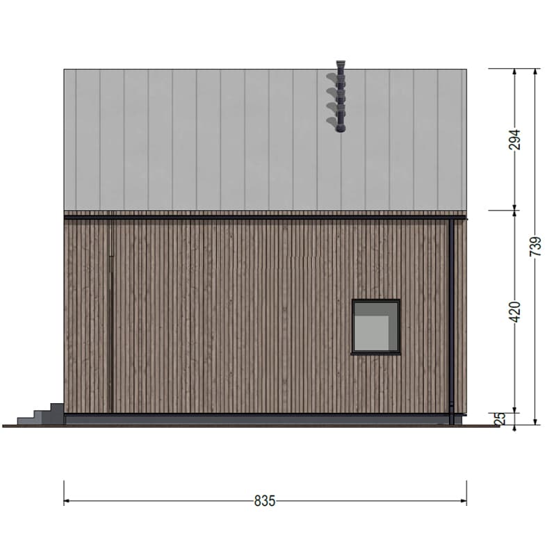 Dom modułowy DH47-2P z przedsionkiem – DomiHaus, zdjęcie 7