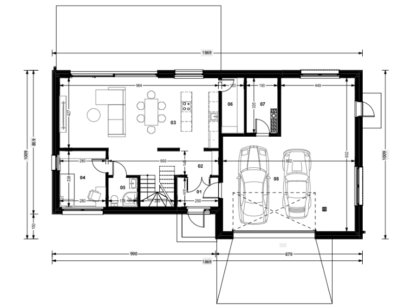 Dom modułowy DH174 – DomiHaus, zdjęcie 6